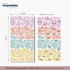 Plancha Terrazo Pasteles - comprar online