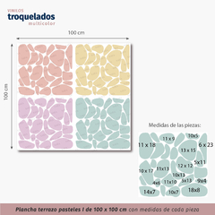 Plancha Terrazo Pasteles - Saya Decográfica