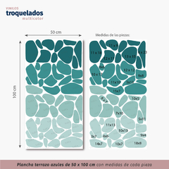 Plancha Terrazo Azul - comprar online