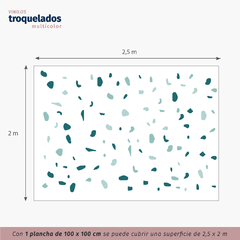 Plancha Terrazo Azul - tienda online