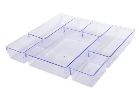 Comprar Set Mainstays de 4 Organizadores Acrilico para Refrigeradora