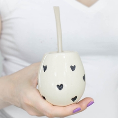 MATE OVAL CORAZONES