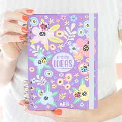 Cuaderno Ecológico Punteado A5 Tapa Dura Anillado Flores