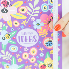 Cuaderno Ecológico Punteado A5 Tapa Dura Anillado Flores - comprar online