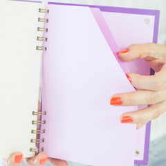 Cuaderno Ecológico Punteado A5 Tapa Dura Anillado Flores - laformafeliz