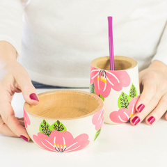 SET MATERO CON CUENCO FLORES en internet