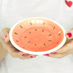 PLATITO POSTRE DE CERÁMICA SANDÍA