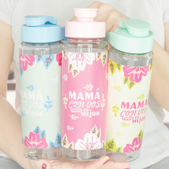 BOTELLA DEPORTIVA MAMÁ Celeste - comprar online