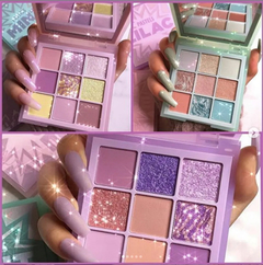 Set 4 Paletas De Sombras Lilac Mint Rose Mercury Huda Beauty - comprar online