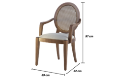 Cadeira Com Braço Bonelle - comprar online