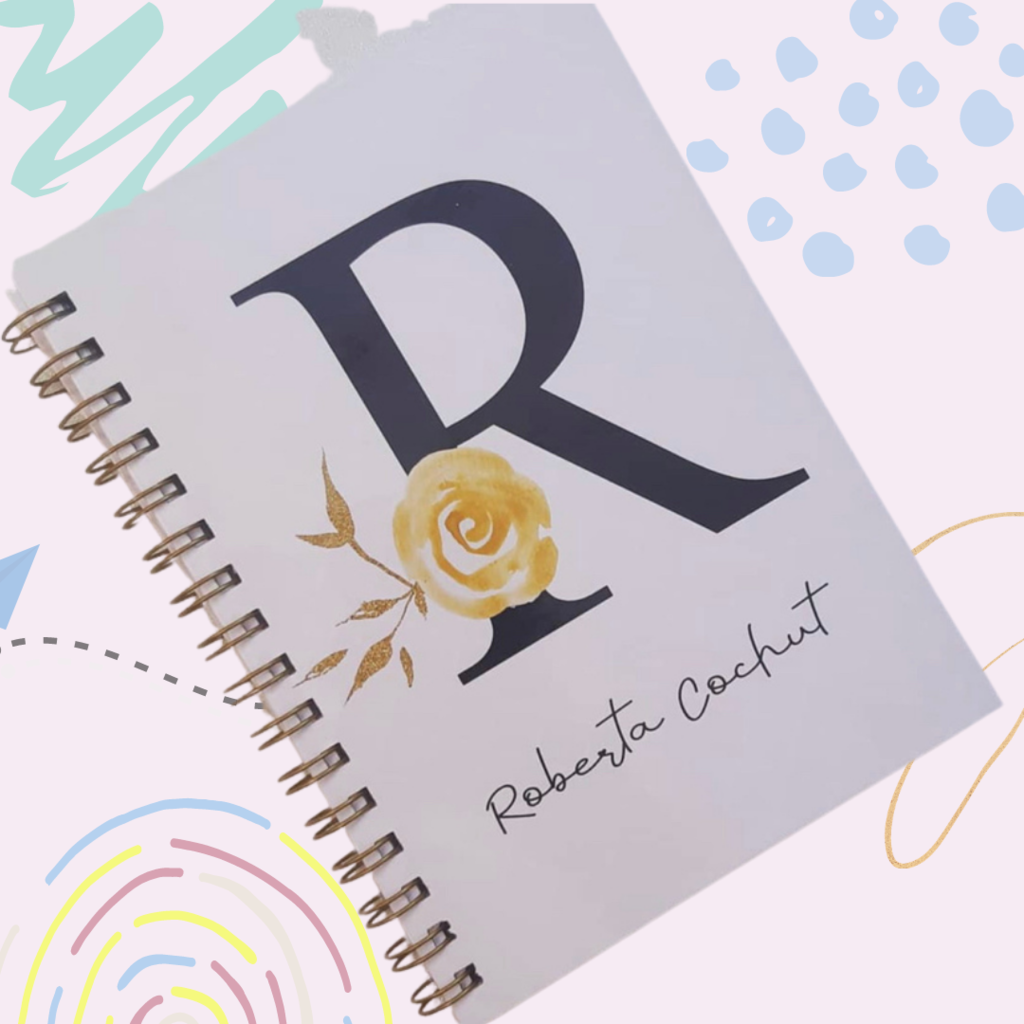 Caderno Personalizado Nome - Comprar em Aquarela