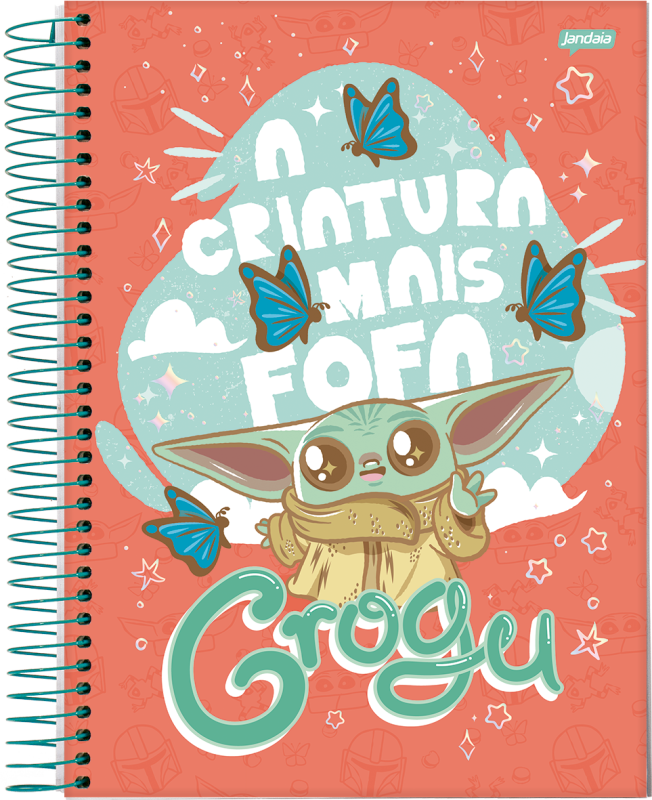 Caderno Star Wars - Personagens - 1 Matéria - Jandaia - Caderno