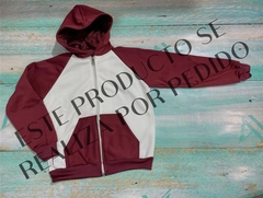 Art. 119 Campera manga rangla bordo