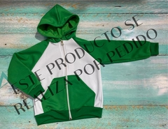 Art. 119 Campera manga rangla verde