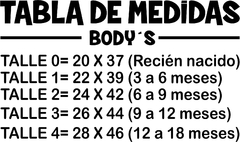 Art. 129 Body bebe blanco - Athena Sublimacion