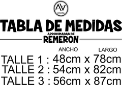 TABLA DE MEDIDAS REMERON DAMA
