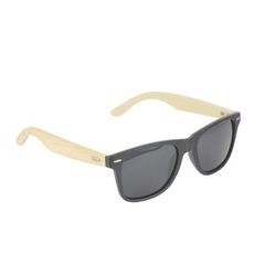 [MS0094] Óculos De Sol Lente Espelhada haste de Bamboo Masculino Uv400 - Vira Lata Wear