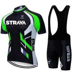 [MS0041] Conjunto de camisa ciclismo STRAVA Fluorescente manga curta. - comprar online