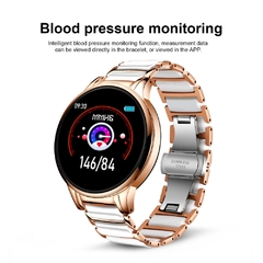 [MS0017] Relógio inteligente de luxo, frequência cardíaca, pressão arterial, esporte, multifuncional, para IOS, Android.