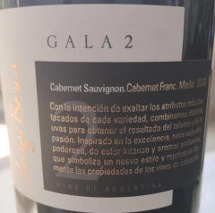 Gala2 Cabernet Sauvignone, Cabernet Franc, Merlot(blend)2010 en internet