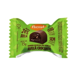 Bombom com Creme de Avelã Crocante Zero Flormel - 15g