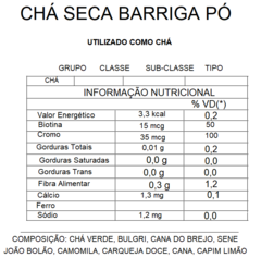 Chá Seca Barriga em Pó - 100g - comprar online