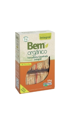 Torrada Bem Orgânico Integral Quadrada 65g