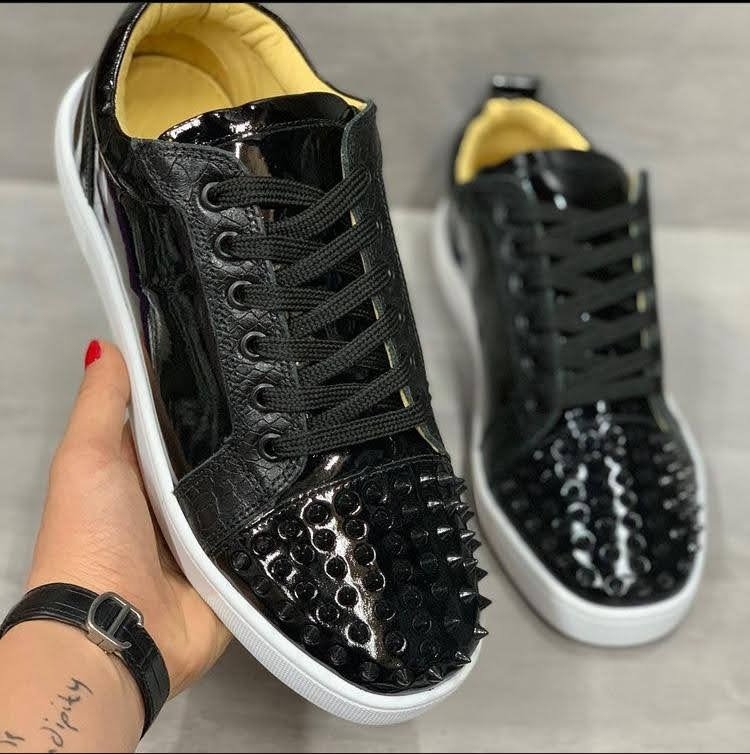 Tênis Christian Louboutin Preto Verniz - Vou Di Tenis
