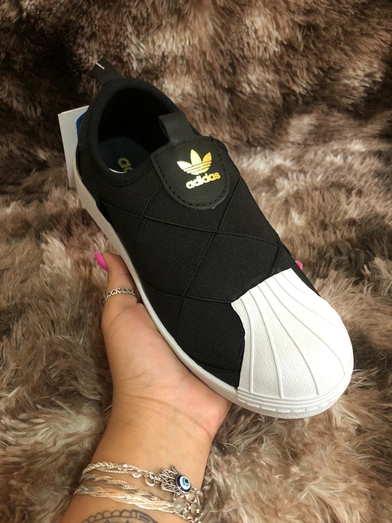 adidas slip on w preto