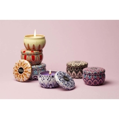 Vela en lata Mandala Mediana diámetro 5,5 cm - Somos Luz -Espacio de Bienestar -Tienda Holistica- Regalos