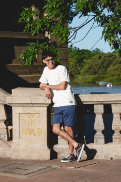 bermuda jogger (azul) - comprar online