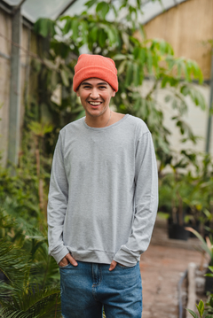 remera manga larga/gris