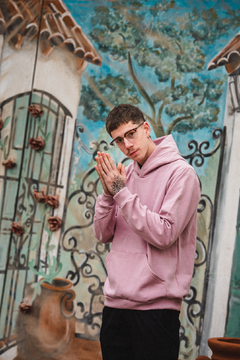 hoodie friza rosa - comprar online
