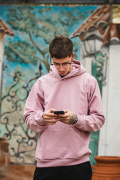 hoodie friza rosa en internet