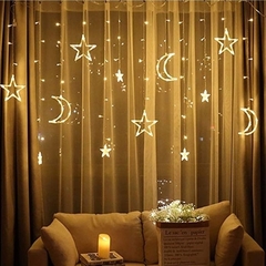 Cortina de estrellas y lunas enchufe en internet