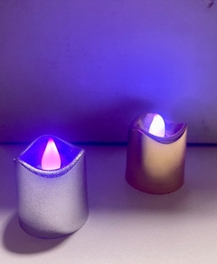Caja de 12 velitas led multicolor