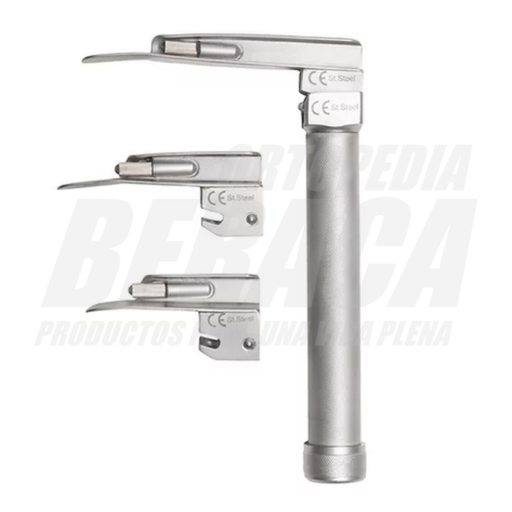 Set laringoscopio in fibra ottica da 15 pezzi con lame e
