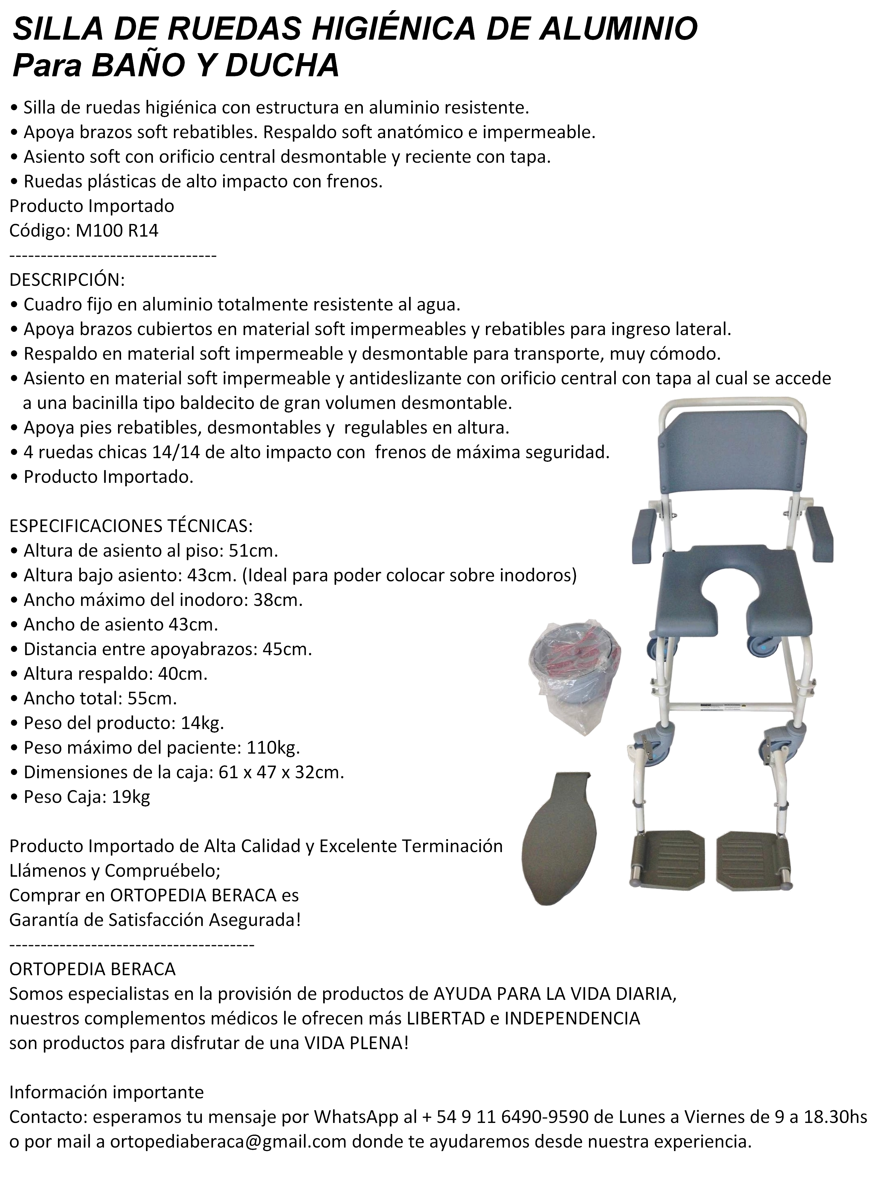 Silla de transporte con inodoro- Mas Que Ayudas Tu Ortopedia