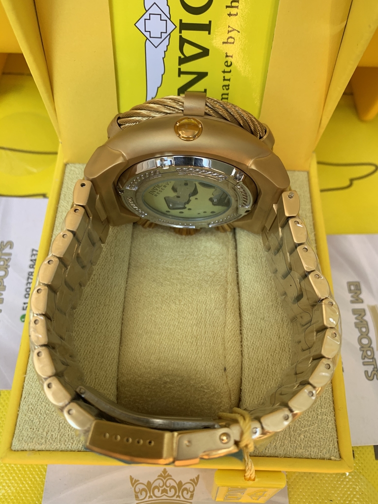 invicta thunderbolt dourado