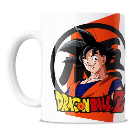 Caneca Dragon Ball Goku para colorir com brinde