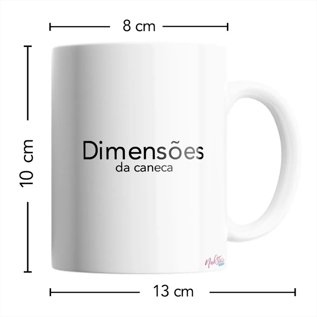 Caneca Paciência Flork Meme 325 Ml De Porcelana Com Caixinha