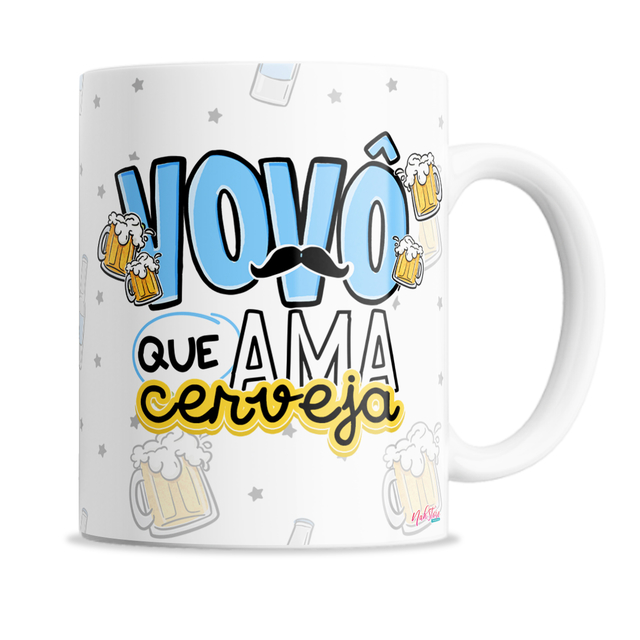 Caneca meme flork pai que ama game personalizada 325ml