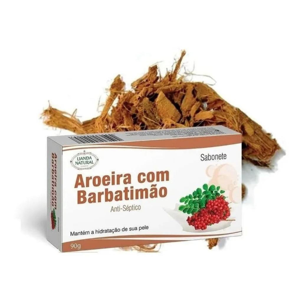 Sabonete Antisséptico de Aroeira com Barbatimão 90g - Lianda Natural