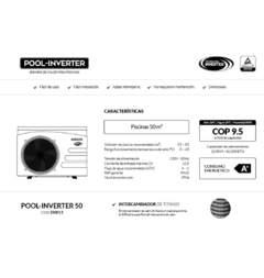 Bomba de calor POOL-INVERTER 50 - comprar online