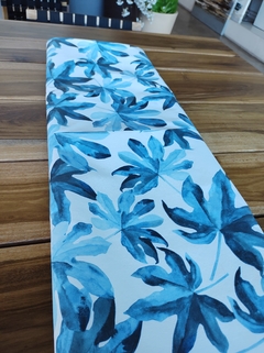 Mantel "Hojas" azul - comprar online