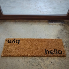 Felpudo "Hello Bye"