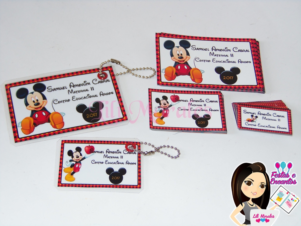 KIT COM 50 TAGS PARA ANIVERSARIO MICKEY - ROBLOX - BELA E A FERA - SONIC -  MUNDO BITA - FUNDO DO MAR