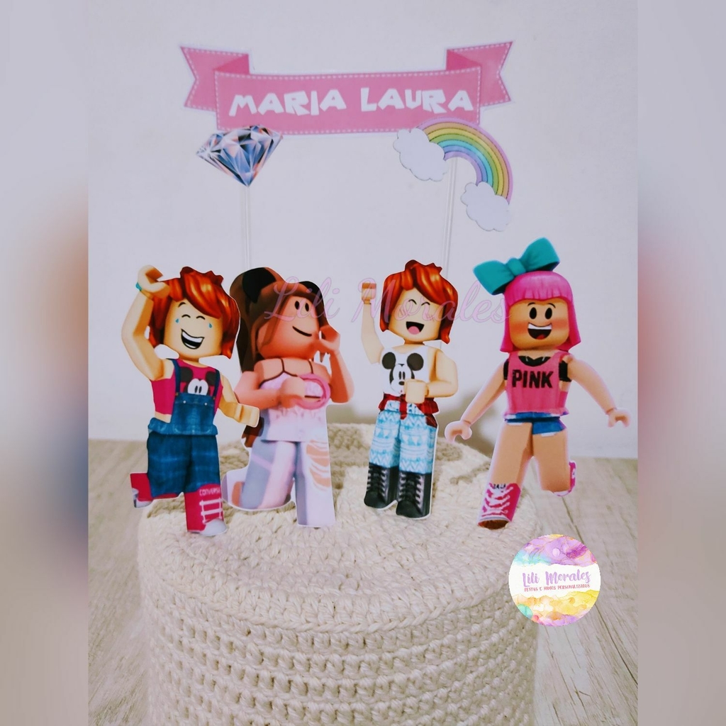 Tema De Festa Roblox Topos Bolo