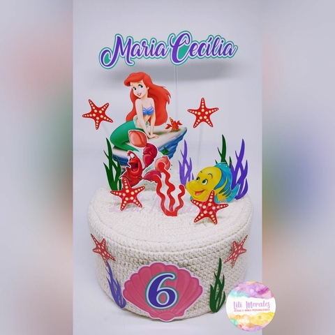 Topo De Bolo Personalizado Princesa Cinderela Mod. 2 - 3d