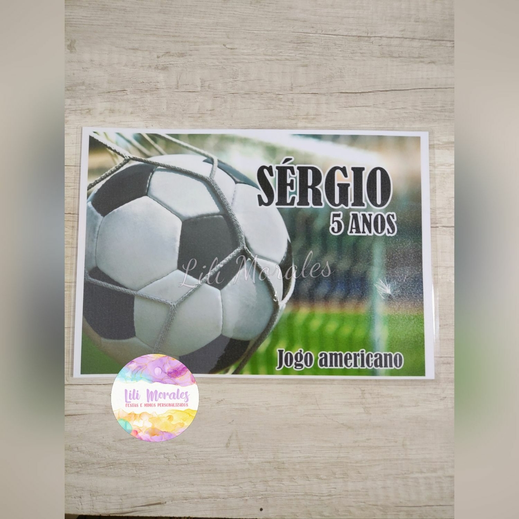 Jogo Americano Futebol - Comprar em Mimo de Mesa